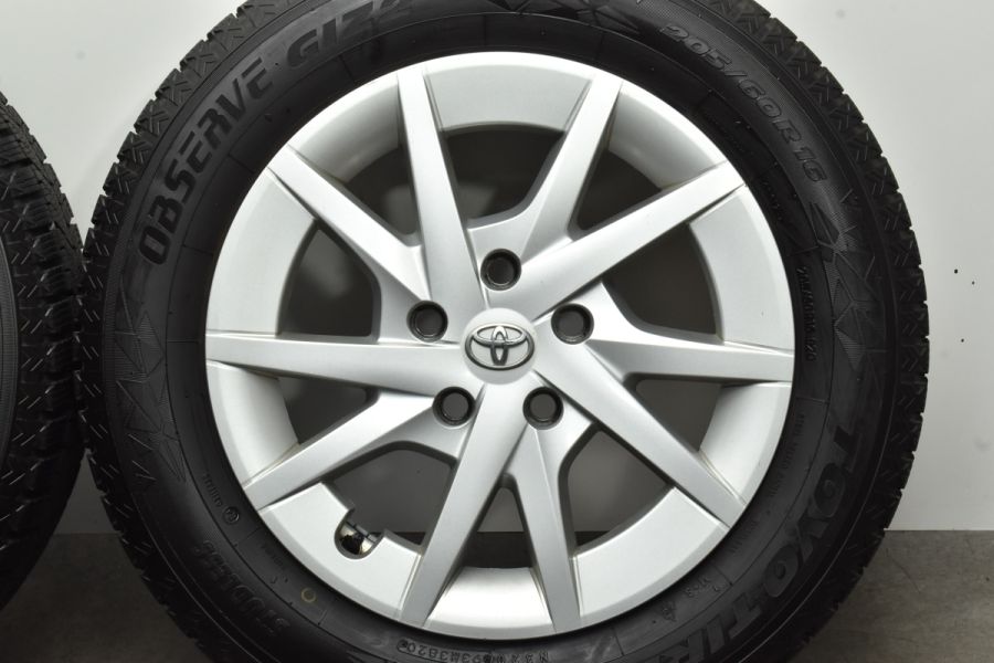 プリウス スタッドレス アルミ付き バリ溝 ◇中古バリ溝ダンロップ195