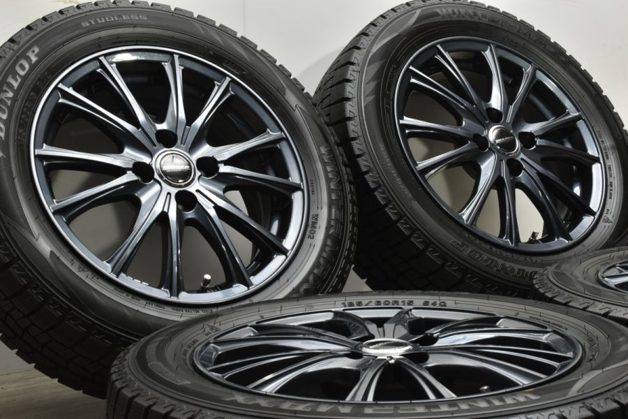 2022年製 バリ溝 美品】WAREN 15in 5.5J +38 PCD100 ダンロップ WM02