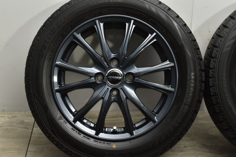 2022年製 バリ溝 美品】WAREN 15in 5.5J +38 PCD100 ダンロップ WM02