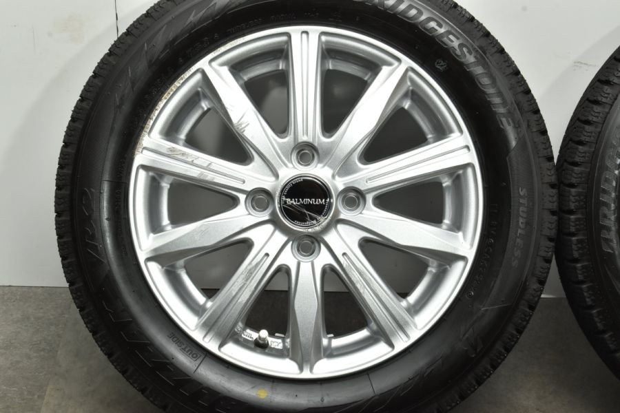 バリ溝 2022年製】バルミナ 14in 4.5J +45 PCD100 ブリヂストン