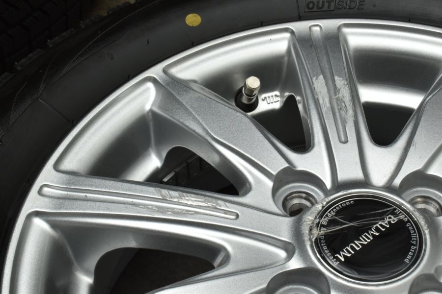 バリ溝 2022年製】バルミナ 14in 4.5J +45 PCD100 ブリヂストン