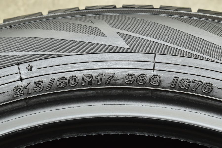 バリ溝スタッドレス】ヨコハマ アイスガード iG70 215/60R17 60プリウス アルファ―ド ヴェルファイア C-HR エスティマ オデッセイ  中古 スタッドレスタイヤのみ | パーツ販売ナンバーワン