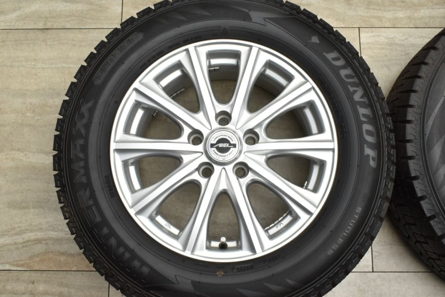 バリ溝】AXEL 16in 6.5J+38 PCD114.3 ダンロップ ウィンター