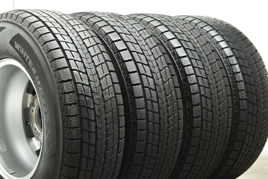 【バリ溝 美品】WEDS キーラー タクティス 16in 7J+26 PCD139.7 ダンロップ ウィンターマックス SJ8 265/70R16  ハイラックスサーフ プラド