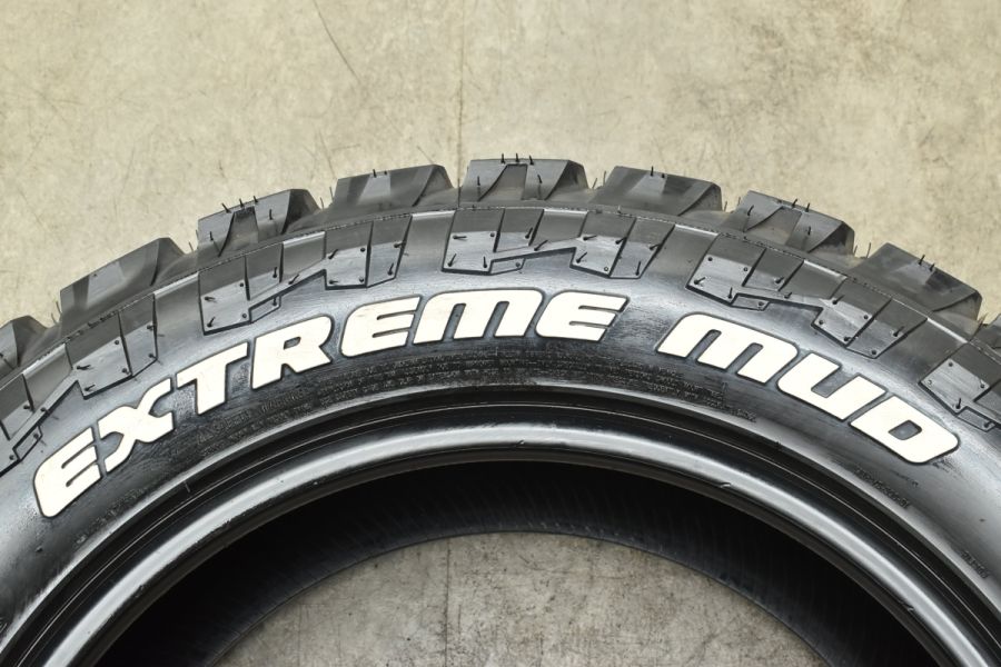 【希少サイズ バリ溝 ホワイトレター】MONSTA モンスタ エクストリーム マッド 33x12.50R20LT 121Q 4本 プラド ハイラックス  リフトアップ