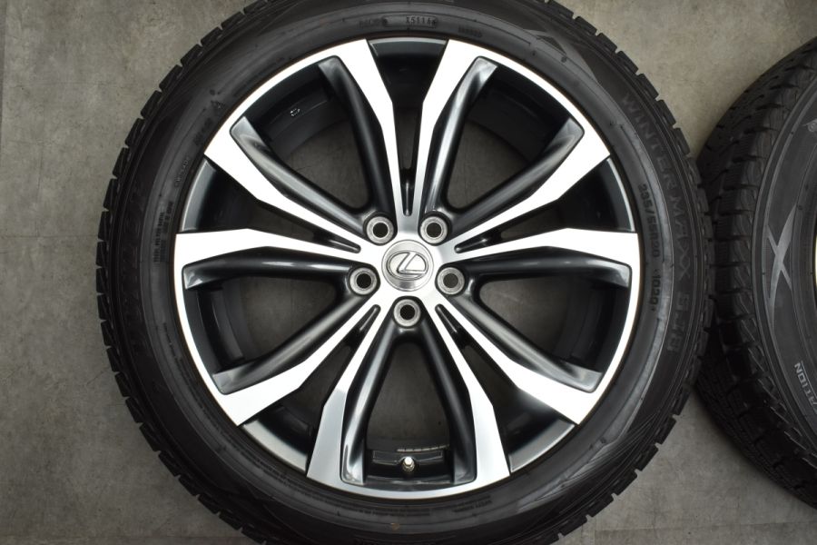 美品】レクサス RX バージョンL 純正 20in 8J +30 PCD114.3 ダンロップ ウインターマックス SJ8 235/55R20  空気圧センサー付 中古 スタッドレスタイヤホイールセット | パーツ販売ナンバーワン