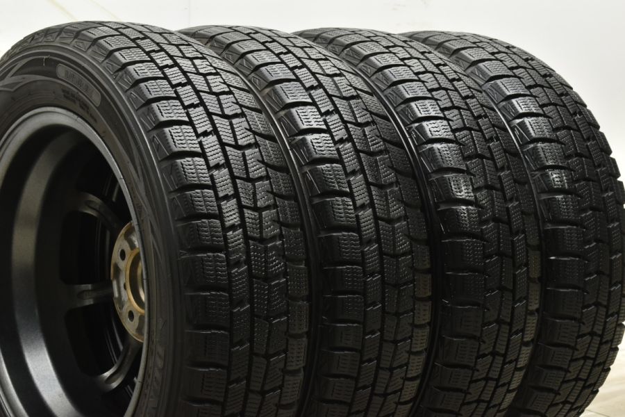 バリ溝】LCZ 14in 4.5J+45 PCD100 ダンロップ ウィンターマックス WM01