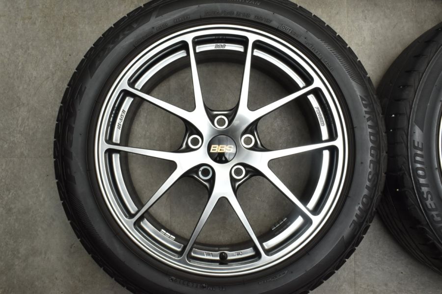 美品 鍛造】BBS RI-A031 18in 7.5J +43 PCD114.3 ブリヂストン 225