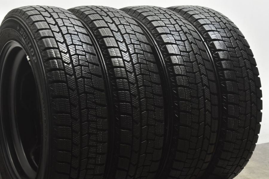 【バリ溝 WM02】ダイハツ キャスト 純正 14in 4.5J +45 PCD100 ダンロップ ウインターマックス 155/65R14 タント  ムーヴ ウェイク 流用