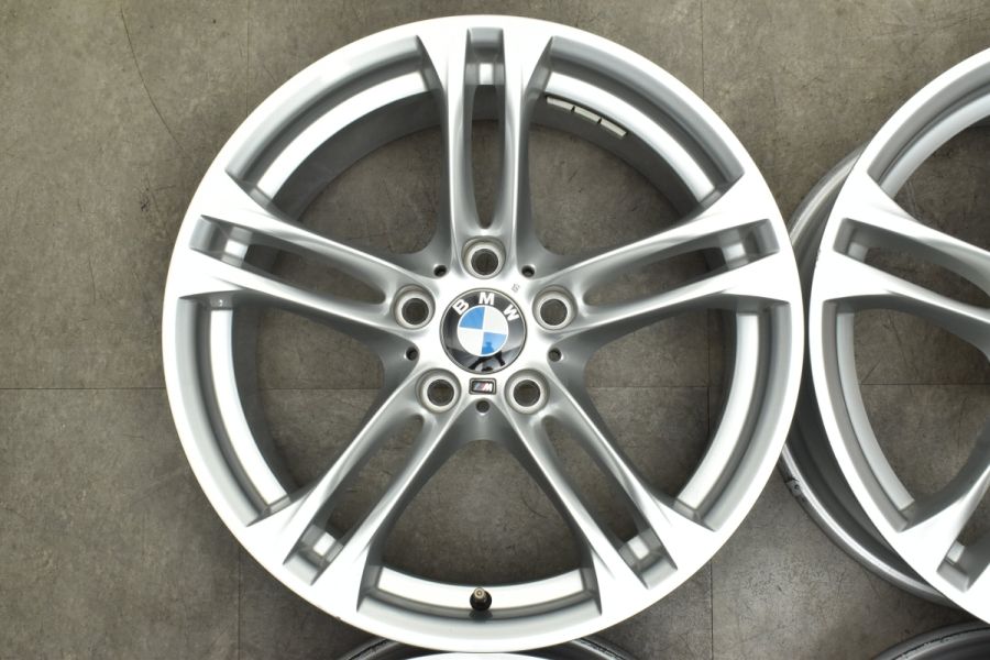 【ダブルスポーク613】BMW F10 F11 5シリーズ Mスポーツ 純正 18in 8J+30 9J+44 PCD120 4本  7848572/7848573 F30 F31 3シリーズ