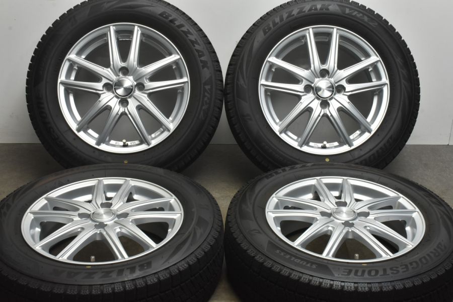 バリ溝 美品】エコフォルム 15in 5.5J +50 PCD100 ブリヂストン ブリザック VRX2 185/65R15 アクア ヤリス ノート  MAZDA2 デミオ 中古 スタッドレスタイヤホイールセット | パーツ販売ナンバーワン