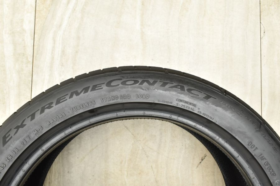 【2022年製 バリ溝】コンチネンタル エクストリームコンタクト DWS06 PLUS 225/45R18 4本 クラウン マークX プリウスα  スカイライン