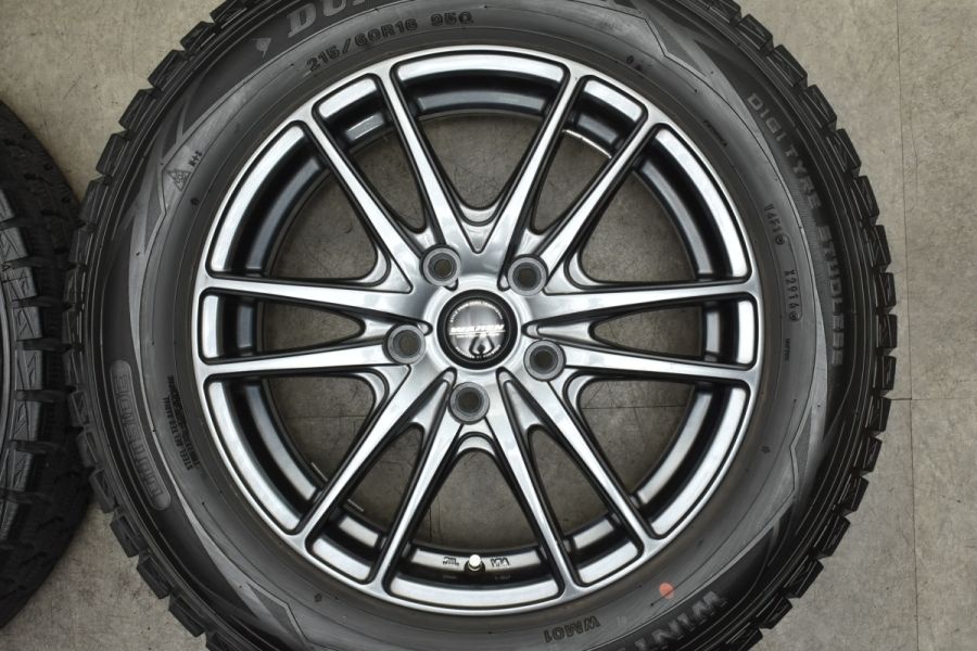 程度良好品】WAREN 16in 6.5J +53 PCD114.3 ダンロップ ウィンター 