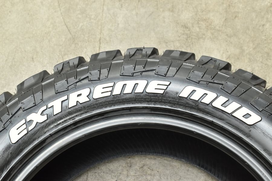 MONSTA EXTREME MUD タイヤ 20インチ4本セットバリ溝 希少サイズ バリ溝 ホワイトレター】MONSTA モンスタ