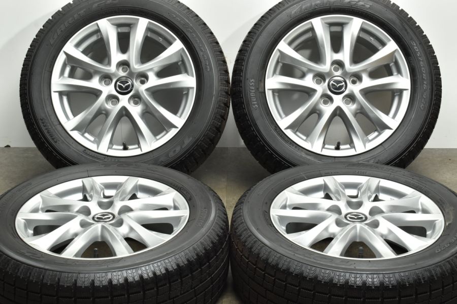 【美品】マツダ アクセラ 純正 16in 6.5J +50 PCD114.3 トーヨー ガリット G5 205/60R16 MAZDA3 ビアンテ  流用 ノーマル戻し