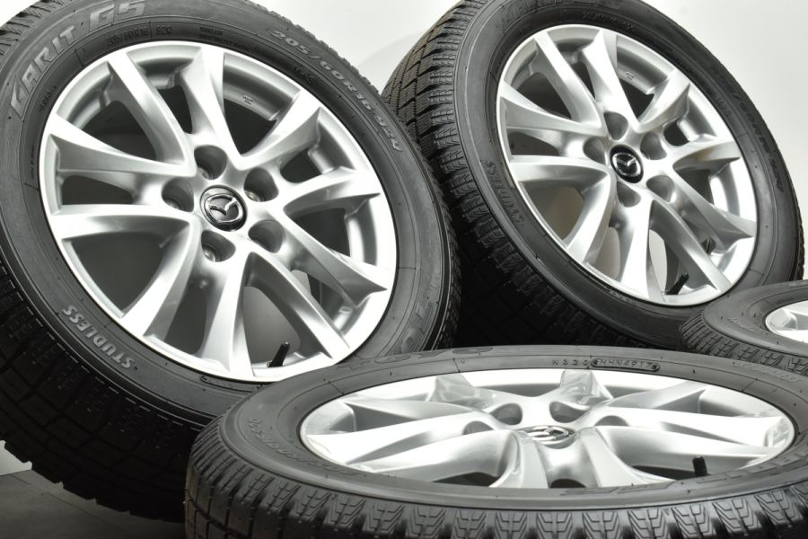 【美品】マツダ アクセラ 純正 16in 6.5J +50 PCD114.3 トーヨー ガリット G5 205/60R16 MAZDA3 ビアンテ  流用 ノーマル戻し