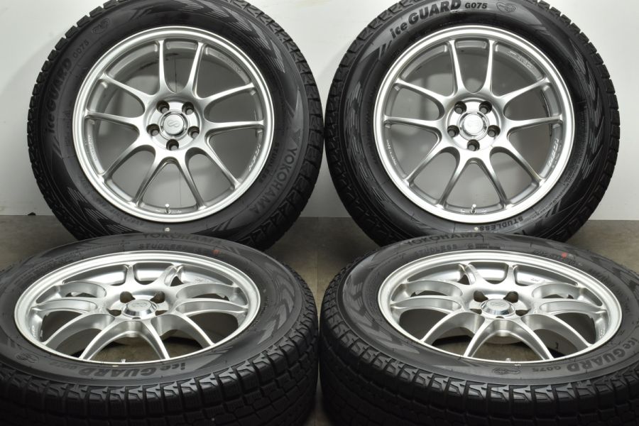 【程度良好品】エンケイ ENKEI PF01 17in 7J +48 PCD100 ヨコハマ アイスガード G075 225/60R17 スバル GT  XV SJ フォレスター