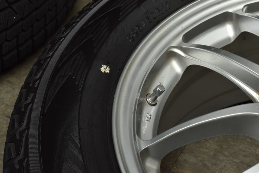 【程度良好品】エンケイ ENKEI PF01 17in 7J +48 PCD100 ヨコハマ アイスガード G075 225/60R17 スバル GT  XV SJ フォレスター