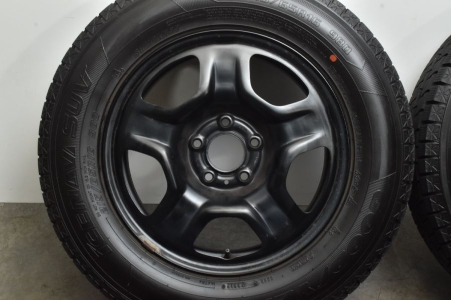 【バリ溝 美品】ジープ レネゲード 純正 16in 6.5 +40 PCD110 グッドイヤー アイスナビ SUV 215/65R16 JEEP  コンパス 流用