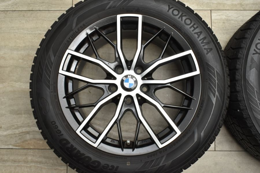 【BMW F48 X1 F39 X2 純正サイズ】ユーロバーン 17in 7.5J+52 PCD112 ヨコハマ アイスガード6 iG60  225/55R17 MINI F60ミニクロスオーバー