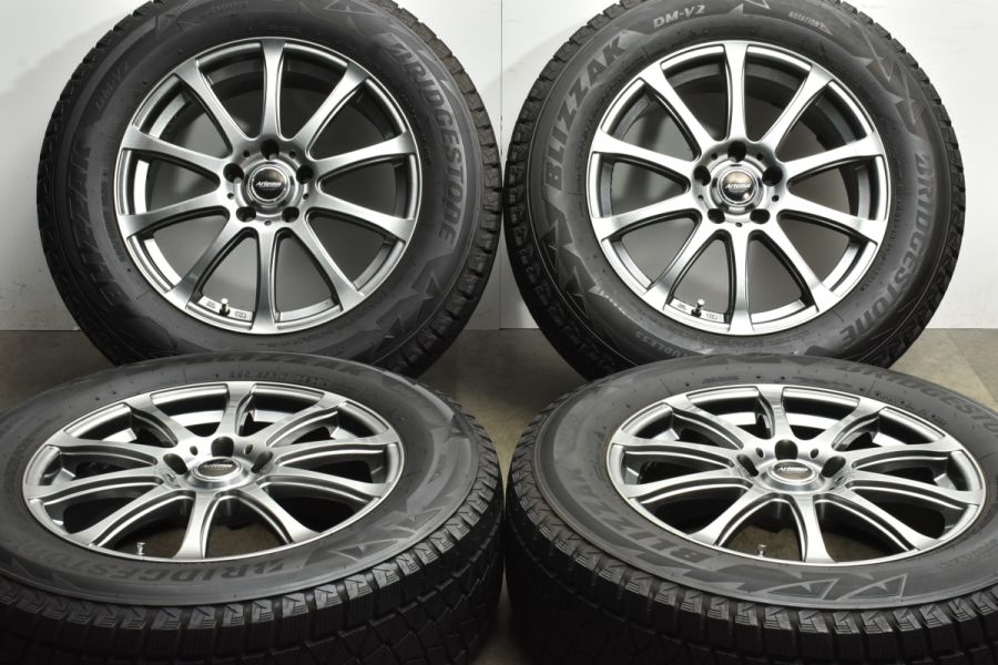 バリ溝 美品】ARTEMIS 17in 7J +38 PCD114.3 ブリヂストン ブリザック DM-V2 225/65R17 レクサス NX  ハリアー RAV4 エクストレイル CR-V 中古 スタッドレスタイヤホイールセット | パーツ販売ナンバーワン