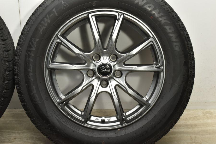 【程度良好品】VERTHANDI 17in 7J +38 PCD114.3 ナンカン AW-1 225/65R17 ハリアー RAV4 ヴァンガード  エクストレイル CX-5 CX-8