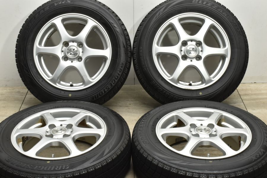 バリ溝】ゼファー 14in 5.5J +46 PCD100 ブリヂストン ブリザック VRX 165/70R14 アクア パッソ スイフト デミオ  マーチ 中古 スタッドレスタイヤホイールセット | パーツ販売ナンバーワン