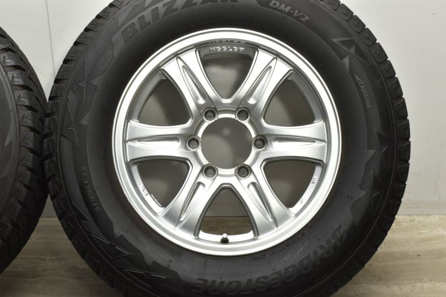 程度良好】WEDS キーラー 17in 7.5J +30 PCD139.7 ブリヂストン