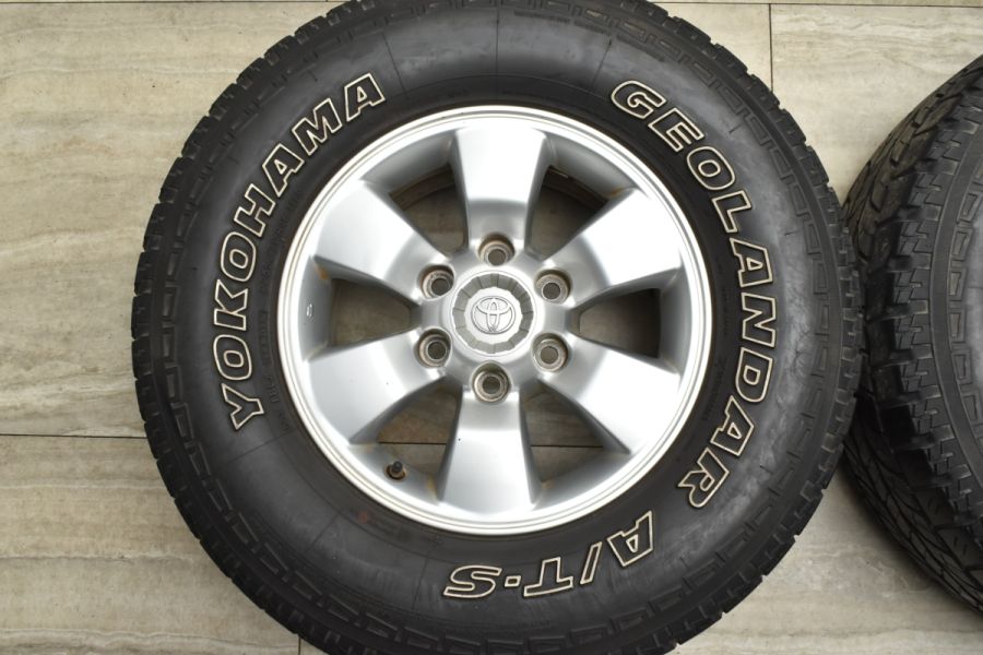 ホイールのみ販売可能】トヨタ ハイラックスサーフ 純正 16in 7JJ+30 PCD139.7 265/70R16 ランドクルーザープラド 200系  ハイエースにも 中古 タイヤホイールセット | パーツ販売ナンバーワン