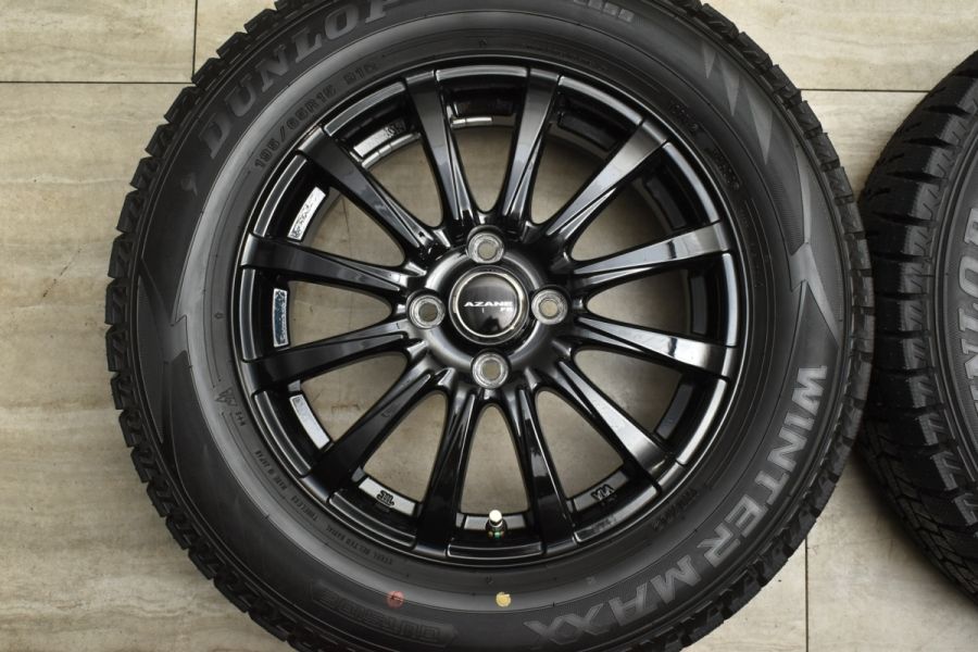 2022年製 バリ溝 美品】アザーネ 15in 5.5J +42 PCD100 ダンロップ 