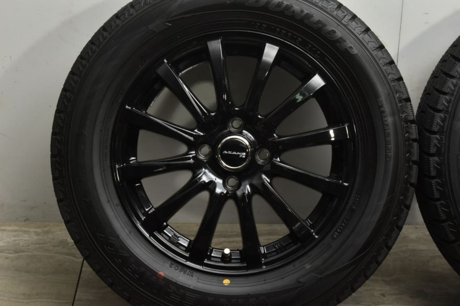 2022年製 バリ溝 美品】アザーネ 15in 5.5J +42 PCD100 ダンロップ 