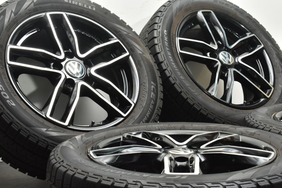 ★タカ★ ユーロテック ガヤ5 16インチ　PIRELLIスタッドレス 程度良好品】ユーロテック ガヤ5 16in 6.5J +38 PCD100 ピレリ