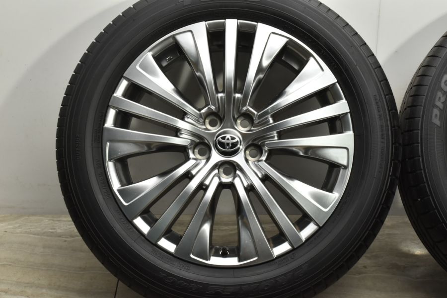 【美品】ハリアー Zレザーパッケージ 純正タイヤホイール ４本セット　19インチ 2022年製 バリ溝 美品】トヨタ 80 ハリアー Z レザーパッケージ 純正