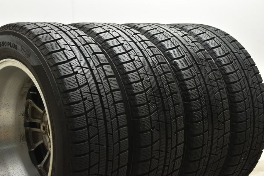 【バリ溝】ホンダ RK ステップワゴン 純正 16in 6J +50 PCD114.3 ヨコハマ アイスガード5プラス iG50+ 205/60R16  ストリーム 流用 交換用