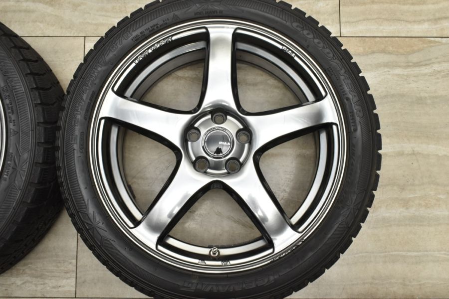 PIAA 17in 7J +48 PCD100 グッドイヤー アイスナビ6 215/45R17 