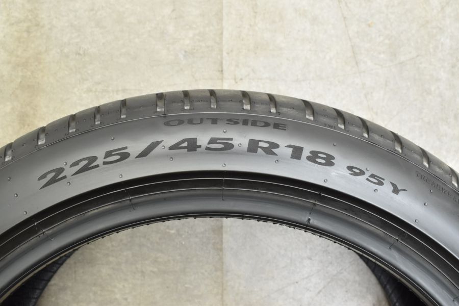 新車外し品 バリ溝】ピレリ チントゥラート P7 225/45R18 2本販売