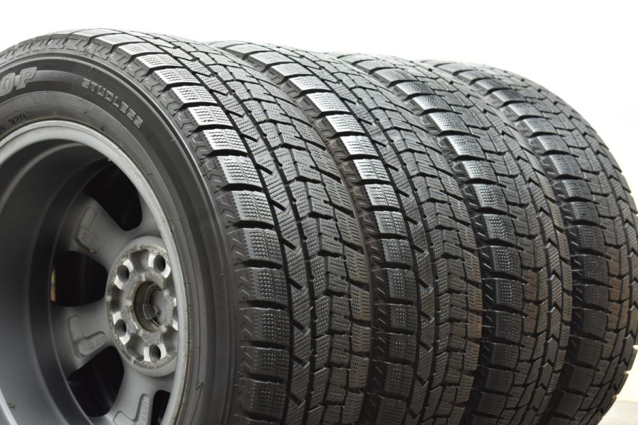 【バリ溝】トヨタ 80 ヴォクシー ZS 純正 16in 6J +50 PCD114.3 ダンロップ ウィンターマックス WM02 205/60R16  ノア エスクァイア 流用