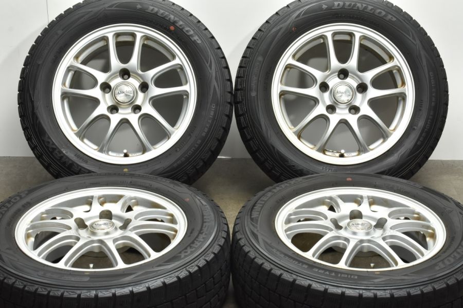 ABACHRO 15in 6J +43 PCD114.3 ダンロップ ウィンターマックス WM01 195/65R15 ノア ヴォクシー セレナ  ステップワゴン 中古 スタッドレスタイヤホイールセット | パーツ販売ナンバーワン