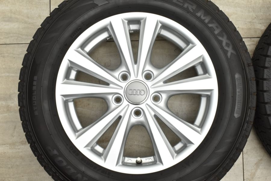 【美品 バリ溝】アウディGA Q2 純正サイズ AGA 16in 6.5J +46 PCD112 ウィンターマックス WM02 215/60R16  VW パサート ザ・ビートル T-ROC