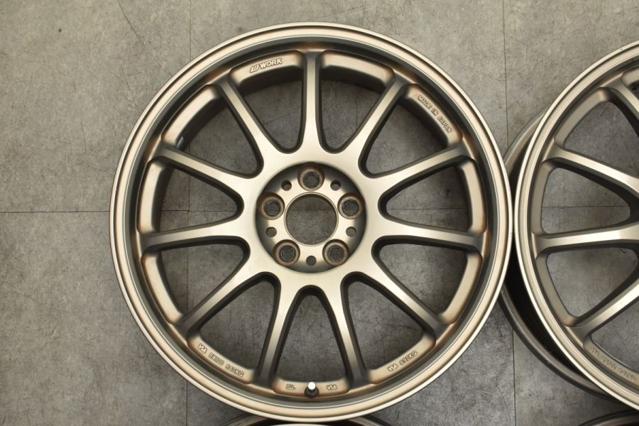 WORK EMOTION 11R 15インチ4穴PCD100美品！軽4に！ WORK 6J×15インチ PCD:100-4H 国産車用 オーダーインセット 新品