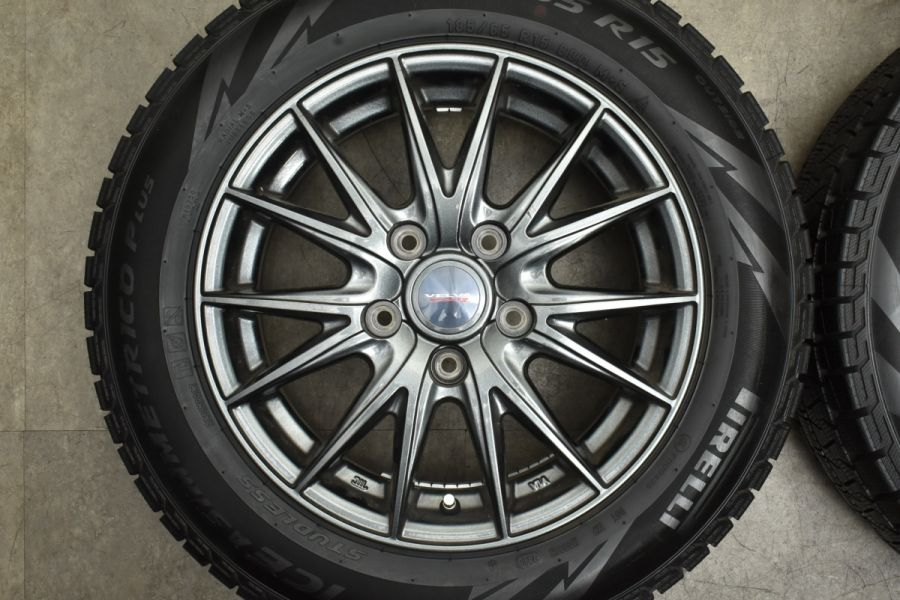 バリ溝品】WEDS VELVA 15in 6J +53 PCD114.3 ピレリ アイス 