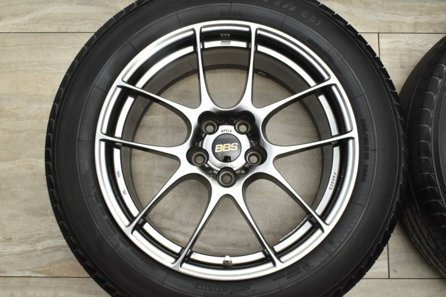 【鍛造 美品】BBS RF518 18in 8.5J +38 PCD114.3 ヨコハマ 225/60R18 レクサス NX ハリアー RAV4  アルファード ヴェルファイア FORGED