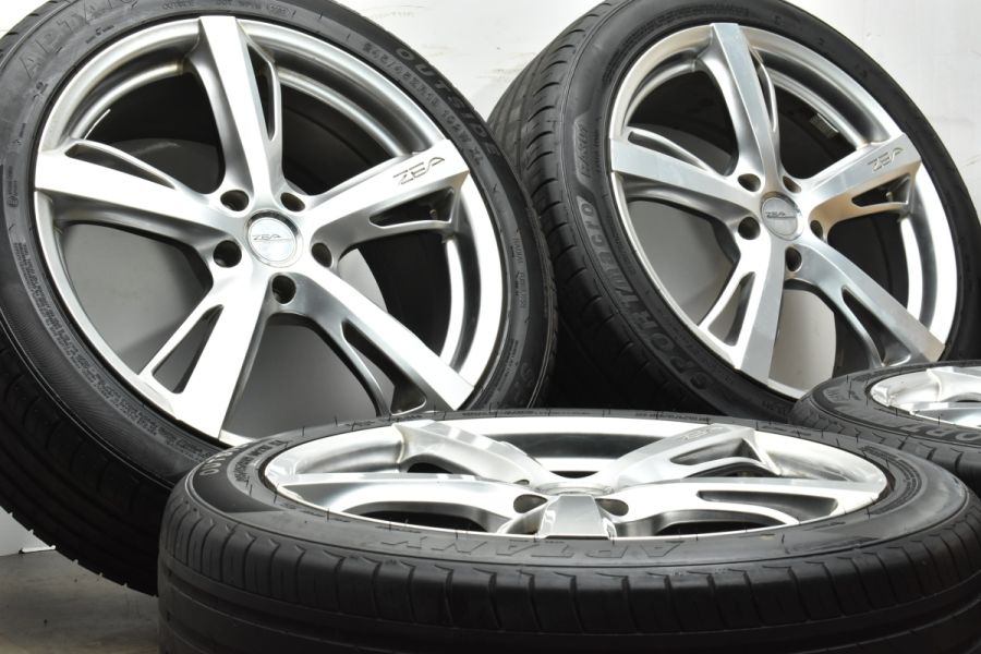 インチアップに】ZEA スタイル VR 19in 8J +50 PCD114.3 APTANY SPORT 245/45R19 ヴァンガード ハリアー  RAV4 E52エルグランド 中古 タイヤホイールセット | パーツ販売ナンバーワン