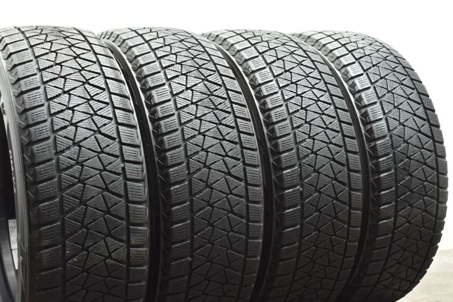 【美品】ワーク エモーション M8R 18in 7.5J +35 PCD114.3 ブリヂストン ブリザック DM-V2 225/60R18 ハリアー  RAV4 エクストレイル CR-V