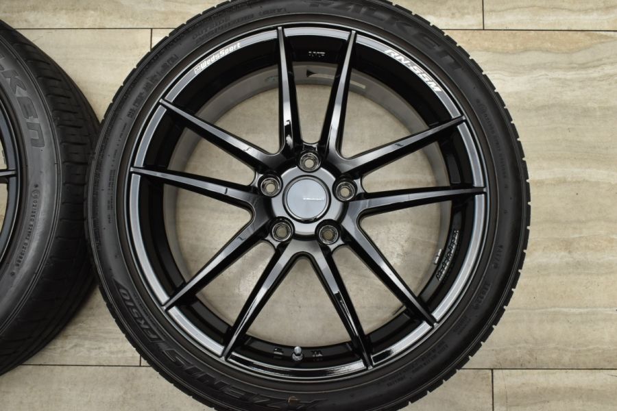 美品 バリ溝】WEDS ウェッズスポーツ RN-55M 18in 8J 8.5J +45 PCD114.3 ファルケン アゼニス FK510  225/40R18 255/40R18 レクサスIS 中古 タイヤホイールセット | パーツ販売ナンバーワン