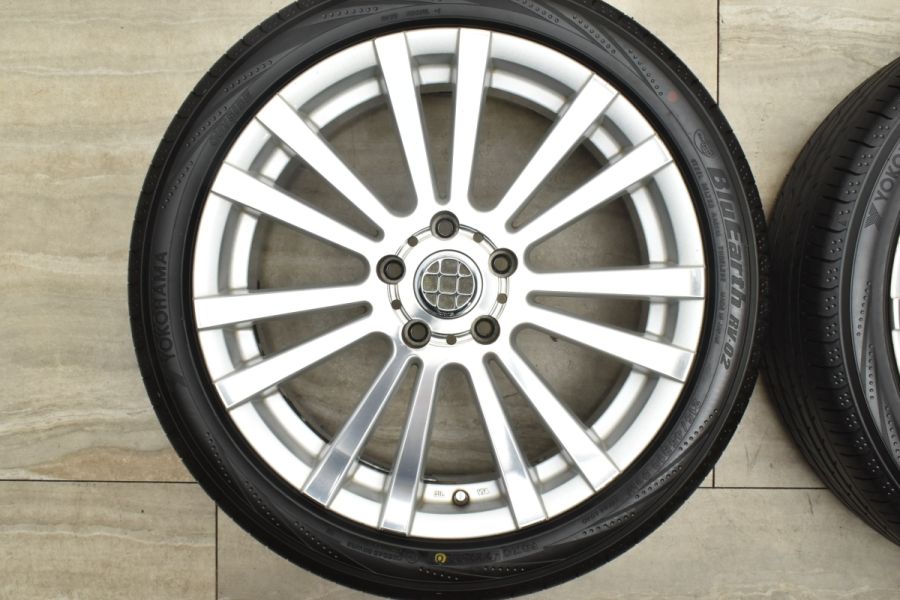 【バリ溝】RAYS ベルサス アルボーレデュエ 18in 7J+52 PCD114.3 ヨコハマ ブルーアース RV-02 215/45R18 ノア  ヴォクシー ステップワゴン