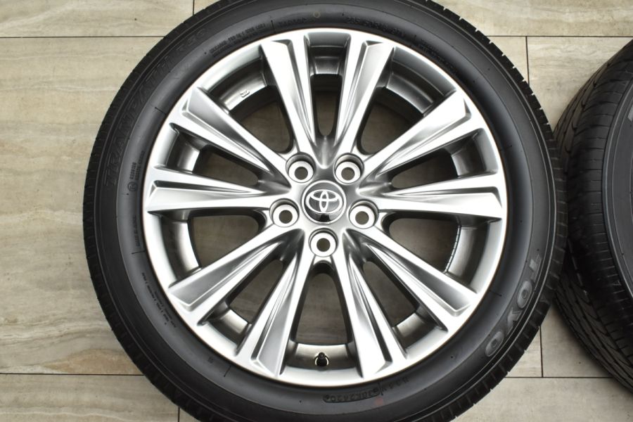 美品 30系アルファード後期 タイプゴールド バリ溝 4本セット 新車外し バリ溝 美品】トヨタ 30 アルファード タイプゴールド ヴェル