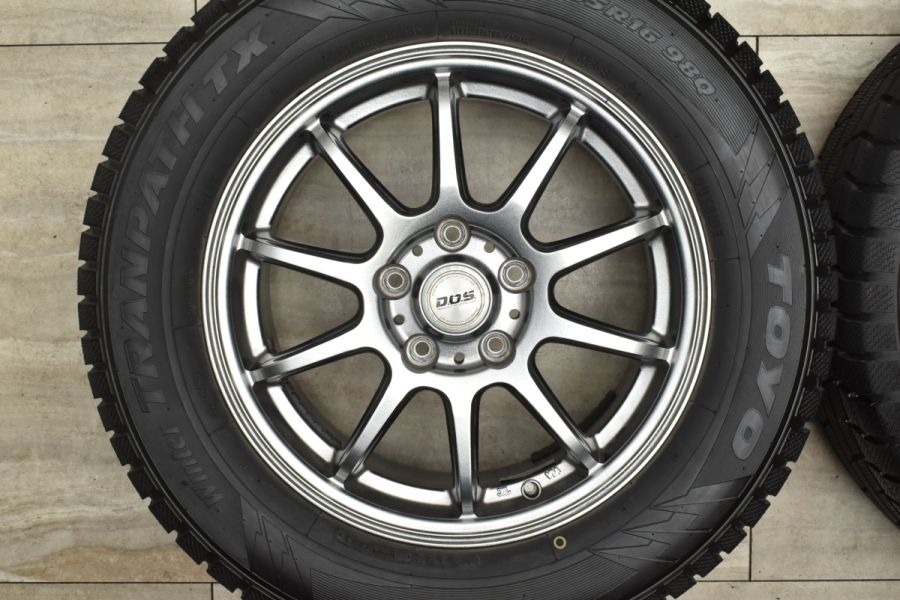 Dさん専用！バリ溝！215/65R16 スタッドレスホイール バリ溝】DOS 16in 6.5J+45 PCD114.3 2021年製 トーヨー ウィンター