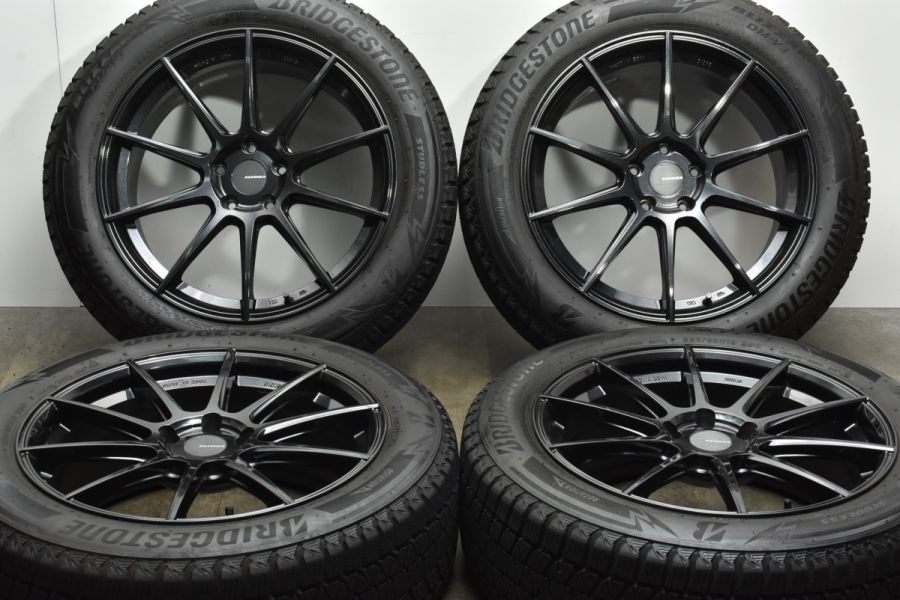 美品】ポテンザ SW010 19in 8J +45 PCD114.3 ブリヂストン ブリザック DM-V3 225/55R19 エクストレイル CX-5  CX-8 レガシィアウトバック 中古 スタッドレスタイヤホイールセット | パーツ販売ナンバーワン