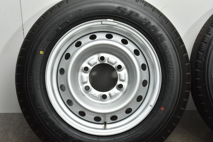 【新車外し】トヨタ ダイナ 純正 15in 5J +30 PCD139.7 ダンロップ SP355 175/75R15 103/101L LT  トヨエース 納車外し バリ溝